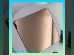 mirror antique coffee gold colored stainless steel sheets for decoration