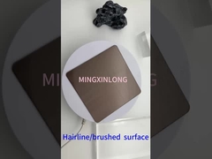 Hairline coffe stainless steel sheet