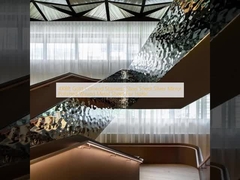 4X8ft Gold Colored Stainless Steel Sheet Silver Mirror Polished Waved Metal Sheet For Hotel