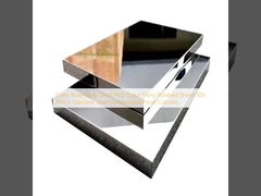 Color Rose Gold Silver PVD Color Shiny Polished Sheet 304 Mirror Stainless Steel Honeycomb Panel Column