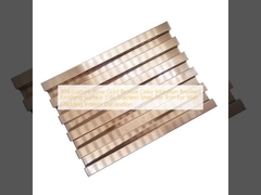 304 Custom Rose Gold Bronze Color Vibration Brushed Finishing Surface 316L Stainless Steel Tile Trim For Wall Cladding Interior Decoration