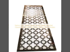 Factory Color Gold Antique Rose Gold Hairline Brushed Classical 304 Stainless Steel Screen Partition Room Dividers