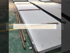 316L 1.2mm Thickness Brushed Hairline Surface Stainless Steel Sheets 304 NO.4 Finished Stainless Steel Panels