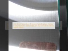 316L 10mm 5mm 3mm Thickness Satin Brushed Hairline Surface Stainless Steel Sheets 304 NO.4 Finished Stainless Steel Products