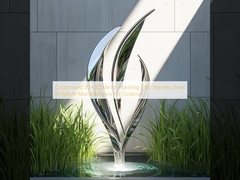 Customized 304 3D Mirror Polishing 316L Stainless Steel Sculpture Manufacturers For Outdoor
