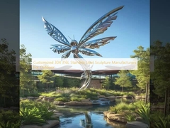 Customized 304 316L Stainless Steel Sculpture Manufacturers For Outdoor