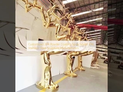 Customized 304 Powder Coating Spray Sculpt 316L Stainless Steel Sculpture Manufacturers