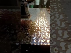 The process of making water ripple embossing