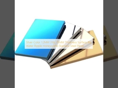 Silver Color 1.2MM 316L 15MM Thickness Surface Big Water Ripple Honeycomb Stainless Steel Panel