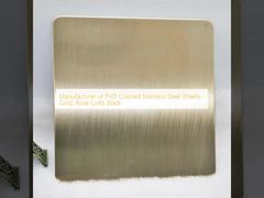 Manufacturer of PVD Colored Stainless Steel Sheets - Gold, Rose Gold, Black