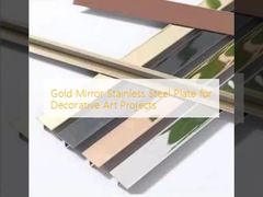 Gold Mirror Stainless Steel Plate for Decorative Art Projects