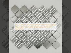 SUS ASTM 201 304 Flower-Shaped Silver Stainless Steel Mosaic Tiles  For Decorative Background Walls KTV Restaurants