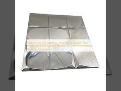 Wholesale 3D Stainless Steel Metal Mosaic Tiles - Polished Silver Square Mosaic For Wall Commercial Interior Decoration