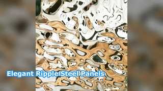 Silver Mirror Ripple Steel Panels