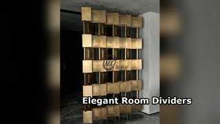 Stylish Stainless Steel Room Dividers