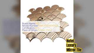 Luxury Hotel Mirror Stainless Steel Mosaic