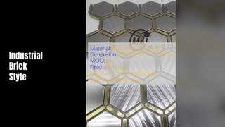 Industrial Style Brick Mosaic Strips