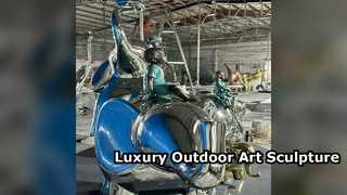 Custom Stainless Steel Sculptures Outdoor Art