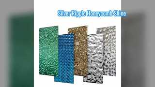 Silver Mirror Wave Water Ripple Honeycomb