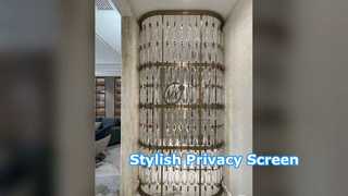 Modern Stainless Steel Room Divider Privacy Screen