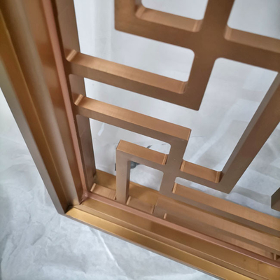 1.2m Rose Gold Aluminium Room Partition Wearproof For Living Room