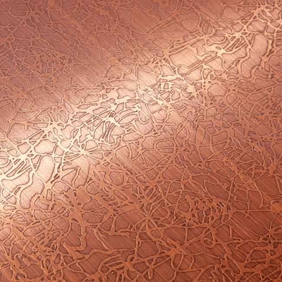 Acid Etched SUS304 Antique Copper Color Stainless Steel Sheet
