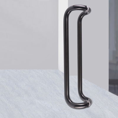 Black Color Stainless Steel Handle For Bathroom Door Shower Room