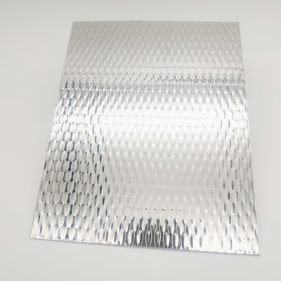 304 Stainless Steel Sheets Plates Stamped Finish Small Rain Drop 5WL Wave Pattern