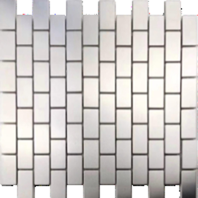 Square Metal Mosaic For Backsplash Of Bathroom Backsplash