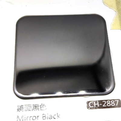 Black Color 8K 10K Mirror polished Finish 304 Stainless Steel Sheet With Anti finger Print For Interior Decoration