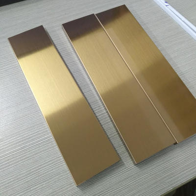 Rose Gold Black Gold Color 8K Mirror Surface Flat Straight Inside Corner Tile Edge Trim For Stairs Edge Trim Transition
