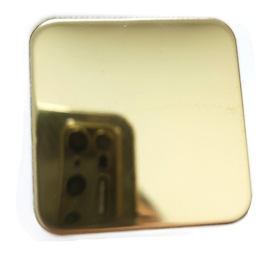 Gold Color Mirror Polishing Shiny Finish 304 Stainless Steel Sheet With Anti finger Print For Decoration