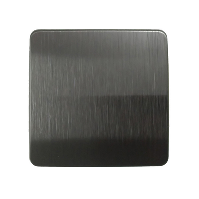 Antique Dark Black Satin Colored Stainless Steel Sheet For Luxury Showcase