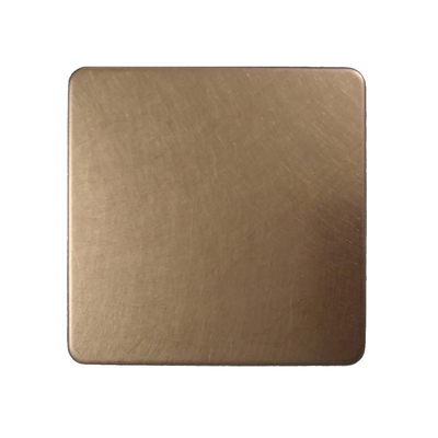 Anti Finger Print Colored Stainless Steel Sheet 304 Rose Gold Vibration Brushed Mixing Pattern Surface