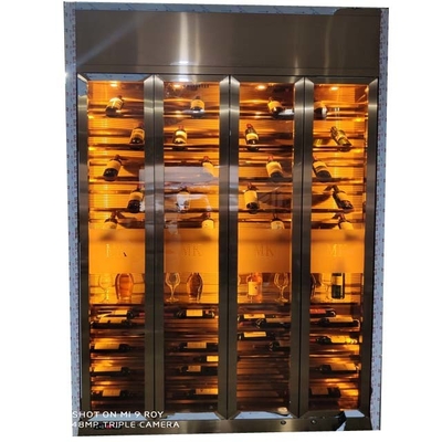 OEM Fashion Stainless Steel Wine Cabinets For Villa Clubhouse