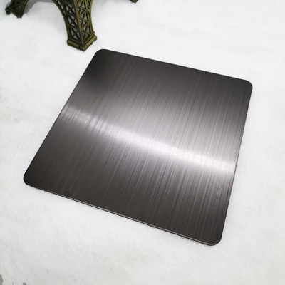 0.35mm Black Brushed Stainless Steel Sheet Hairline