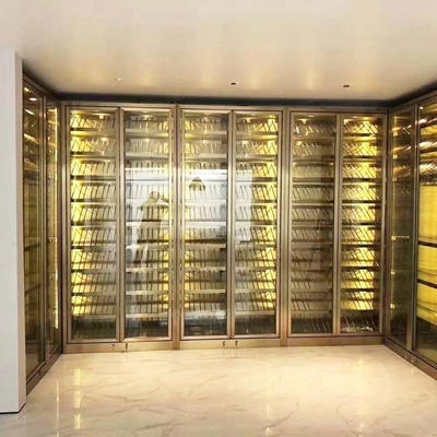 Compressor Cooler Stainless Steel Wine Cabinets 50Hz 220V Anti Fingerprint
