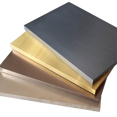Grey Color 1.0MM 316L 20MM Thickness Sandblasted Honeycomb Stainless Steel Wall Panel