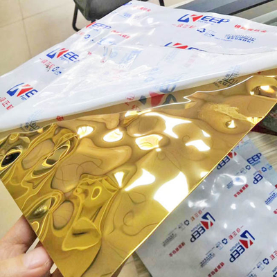 Champagne Gold Stainless Steel Decorative Panels - High-end Customization For Hotels And Commercial Spaces