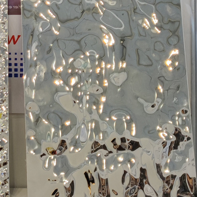Silver Color 1.2MM 316L 15MM Thickness Surface Big Water Ripple Honeycomb Stainless Steel Ceiling Panel