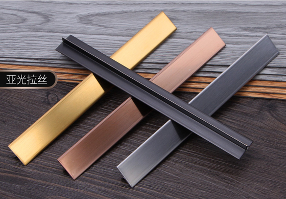 Brass Gold Super Mirror Finished 304 Stainless Steel T Shaped Trim Strip