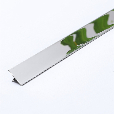 Brass Gold Super Mirror Finished 304 Stainless Steel T Shaped Trim Strip