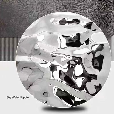 Good price Silver Mirror Water Ripple Stainless Steel Panels With Honeycomb For Villa Holiday online