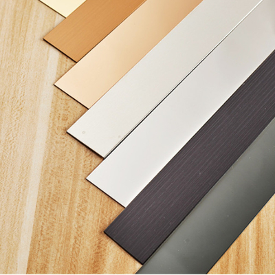 Customized Rose Gold Beadblasted 304 Stainless Steel Skirting Baseboard For Hotel