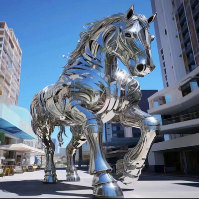Custom Outdoor Powder Coated 316L Stainless Steel Animal Sculpture