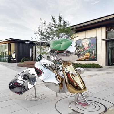 Custom Outdoor Powder Coated 316L Stainless Steel Animal Sculpture