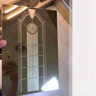 Good price 201 Gold Color Stainless Steel Etched Sheet For Interior online