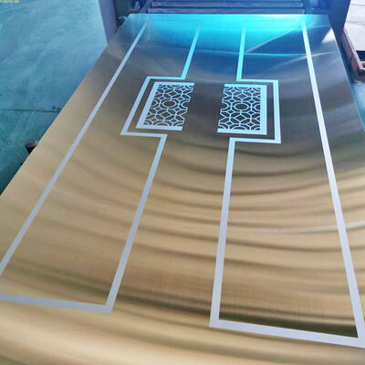 Good price 8K Color 304 Stainless Steel Etched Sheet For Interior Cabinet online