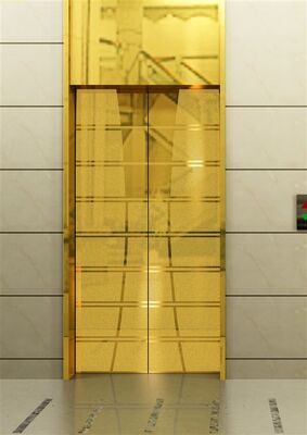 Good price Gold Beadblasted Color 316L Stainless Steel Etched Panel online