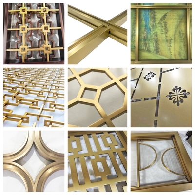 Foshan MXL Shiny Gold 304 Stainless Steel Screen&Dividers For Dining Room